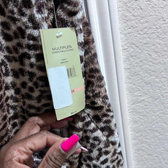 Leopard faux fur jacket - Picture 2 of 2